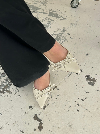 Kandy slingback heels - Cream