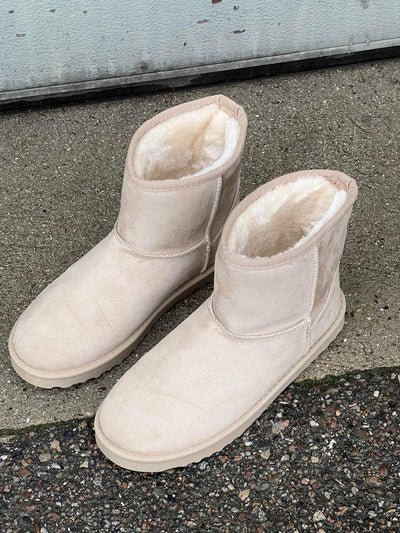 Praia teddy boots - beige