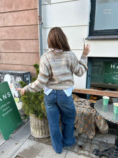 Annabelle striped knit - Beige