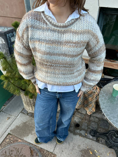 Annabelle striped knit - Beige