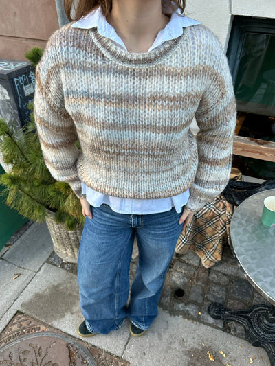 Annabelle striped knit - Beige