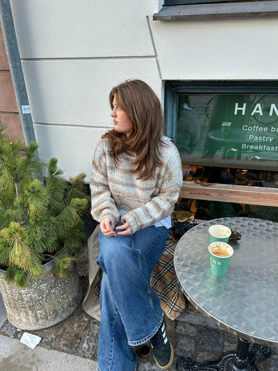 Annabelle striped knit - Beige
