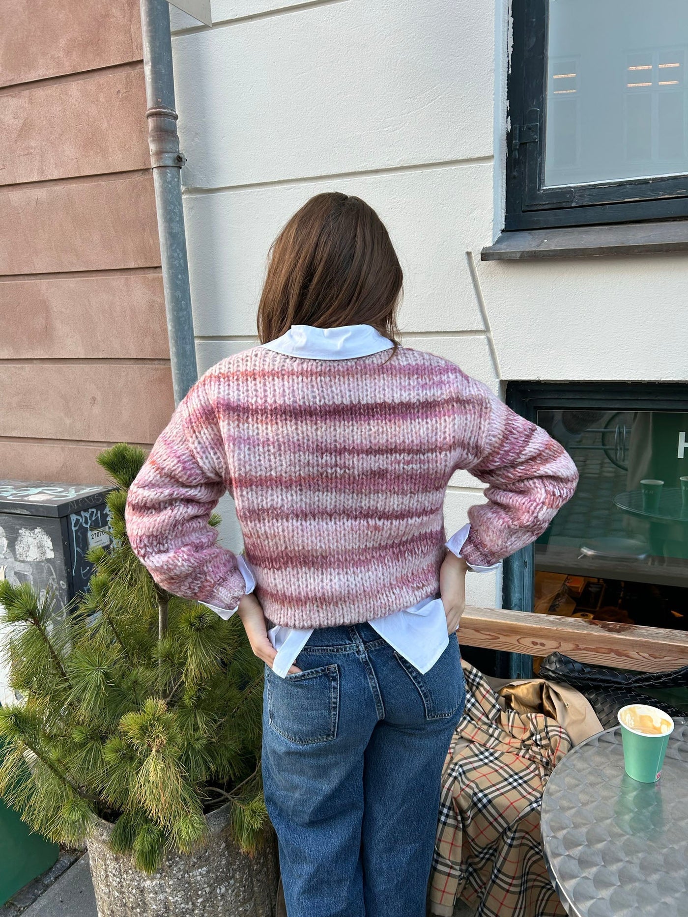 Annabelle striped knit - Rosa