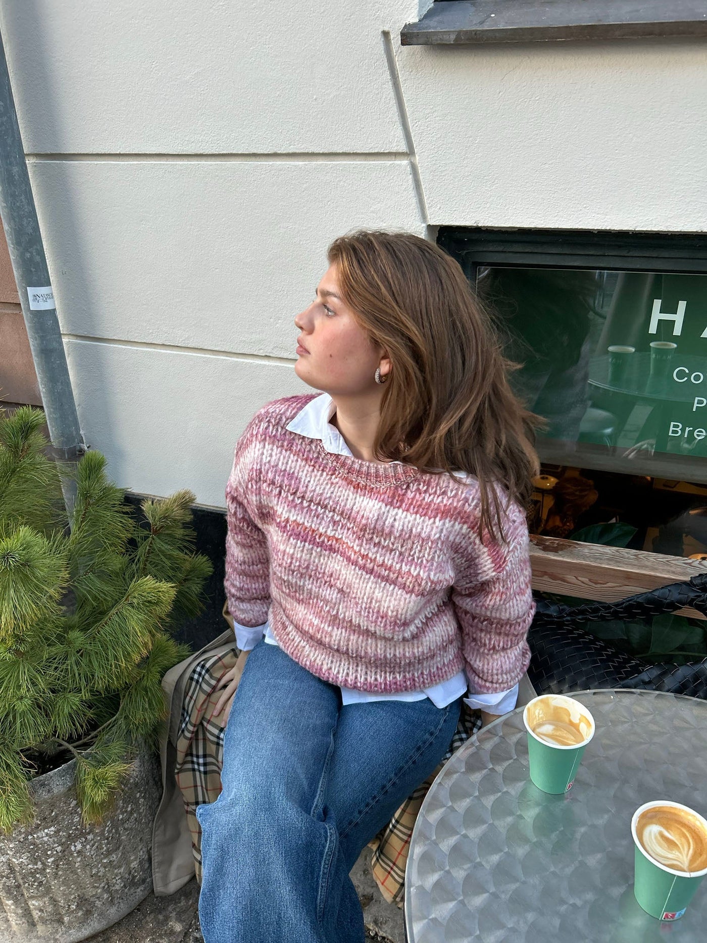 Annabelle striped knit - Rosa