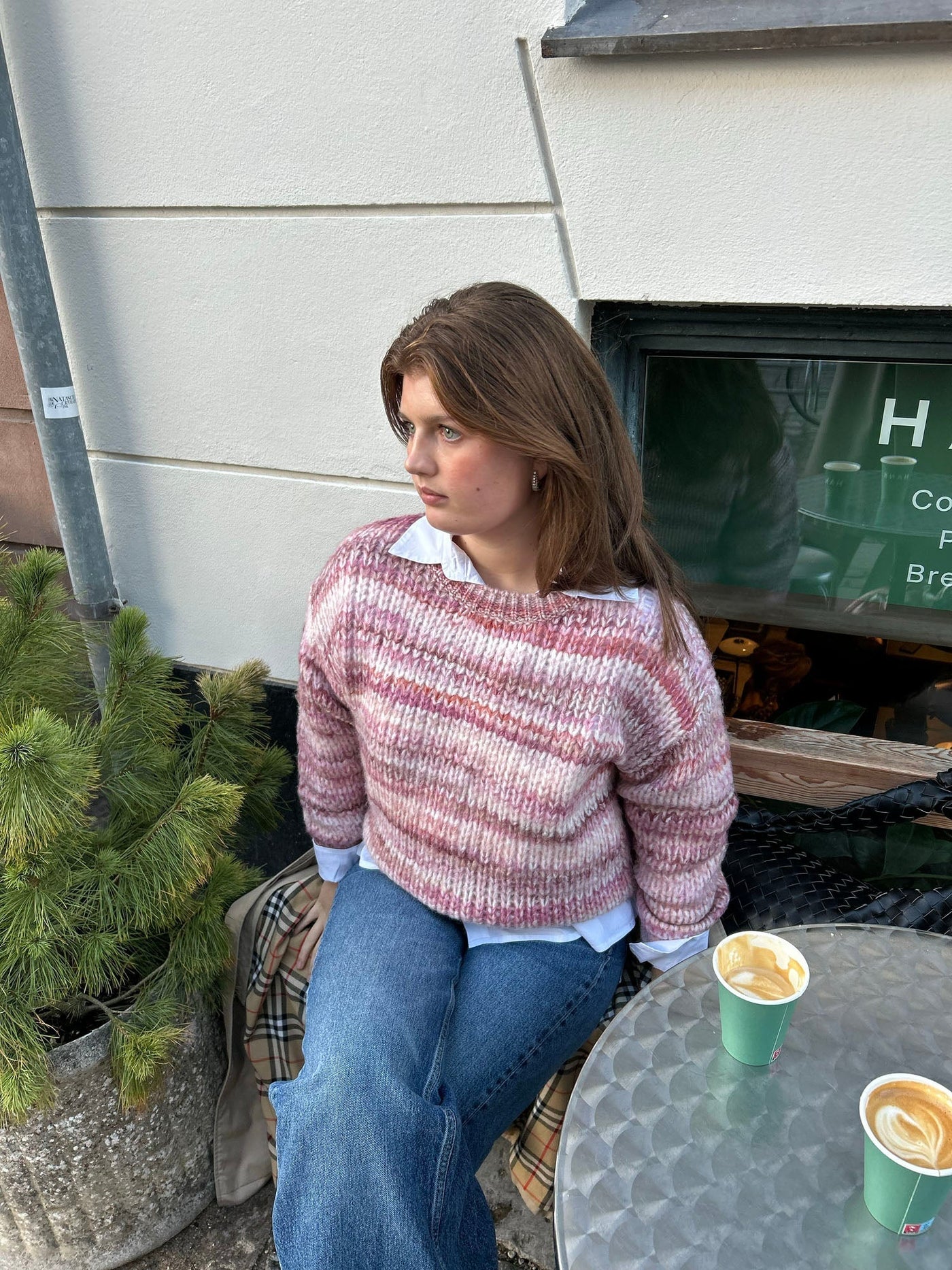Annabelle striped knit - Rosa