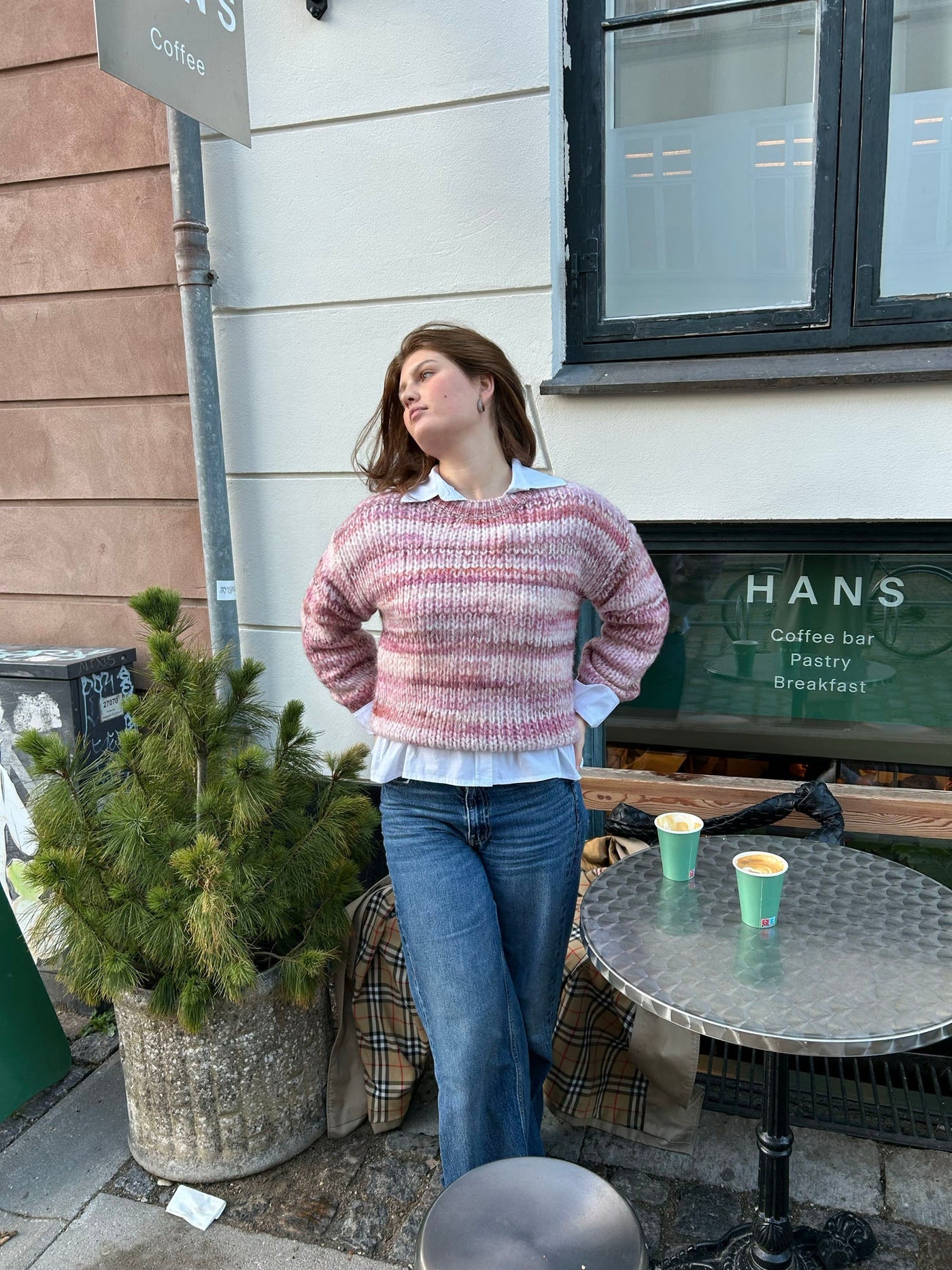 Annabelle striped knit - Rosa